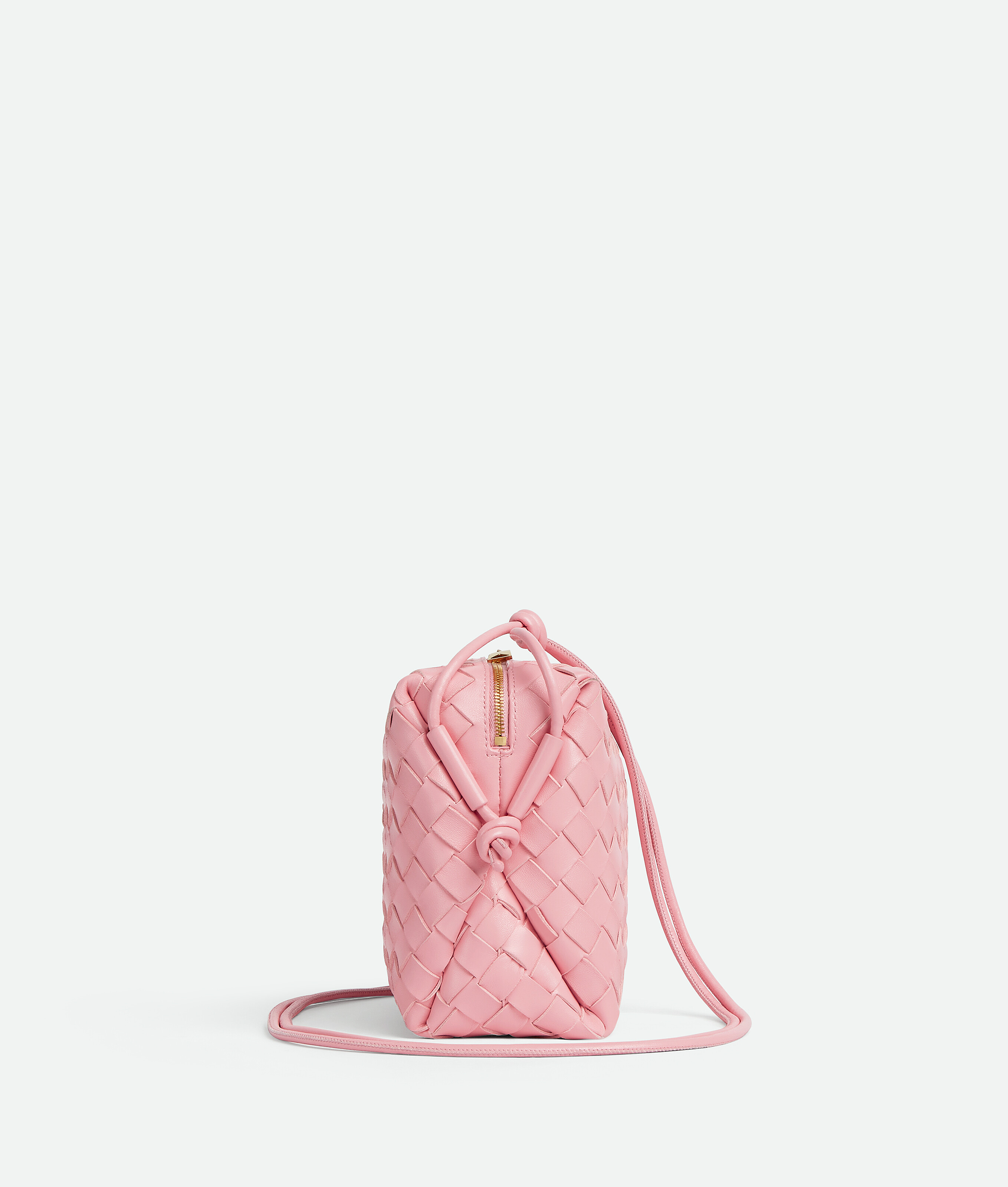 Shop Bottega Veneta Small Loop Camera Bag In Pink