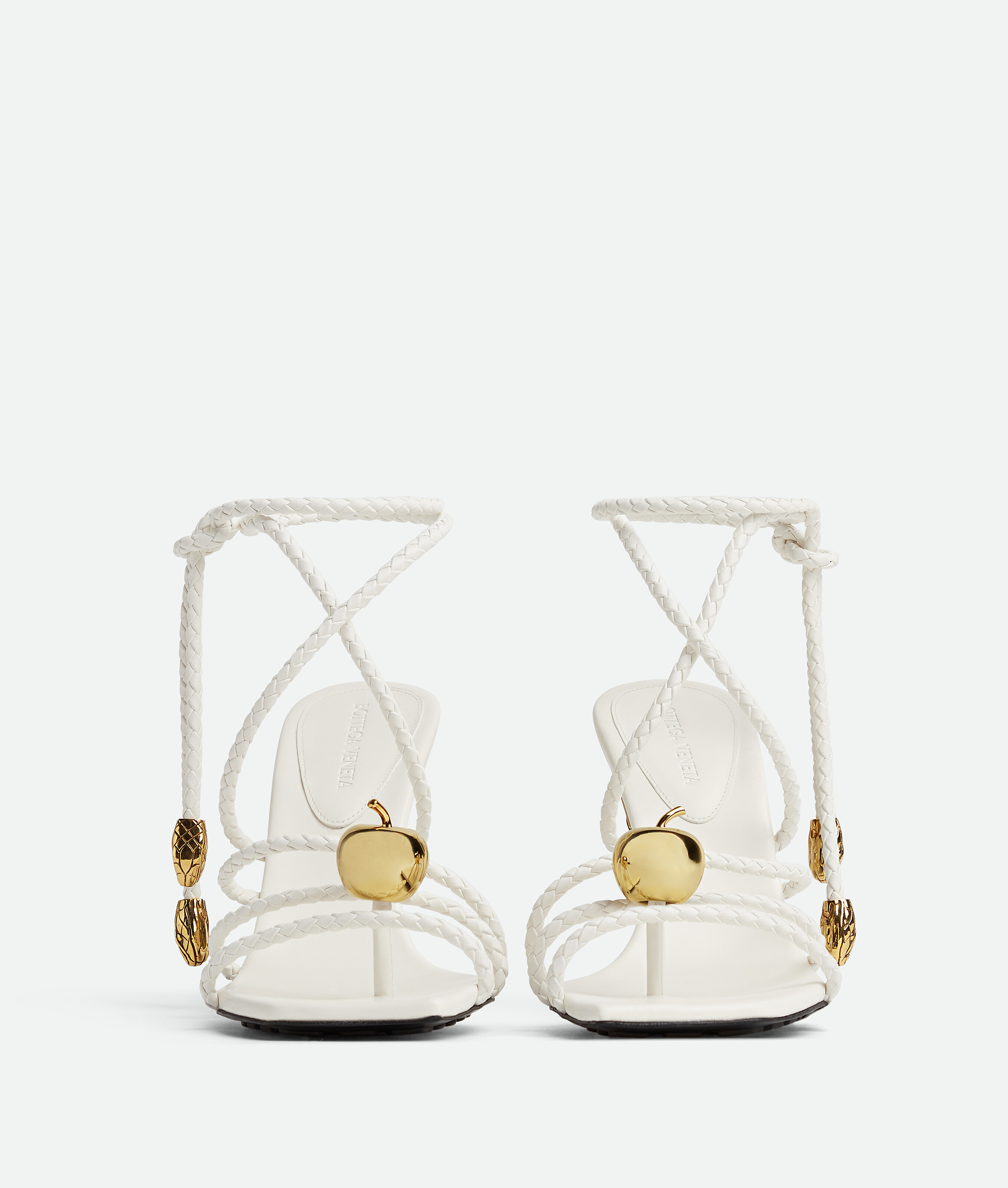 Shop Bottega Veneta Adam Sandal In White