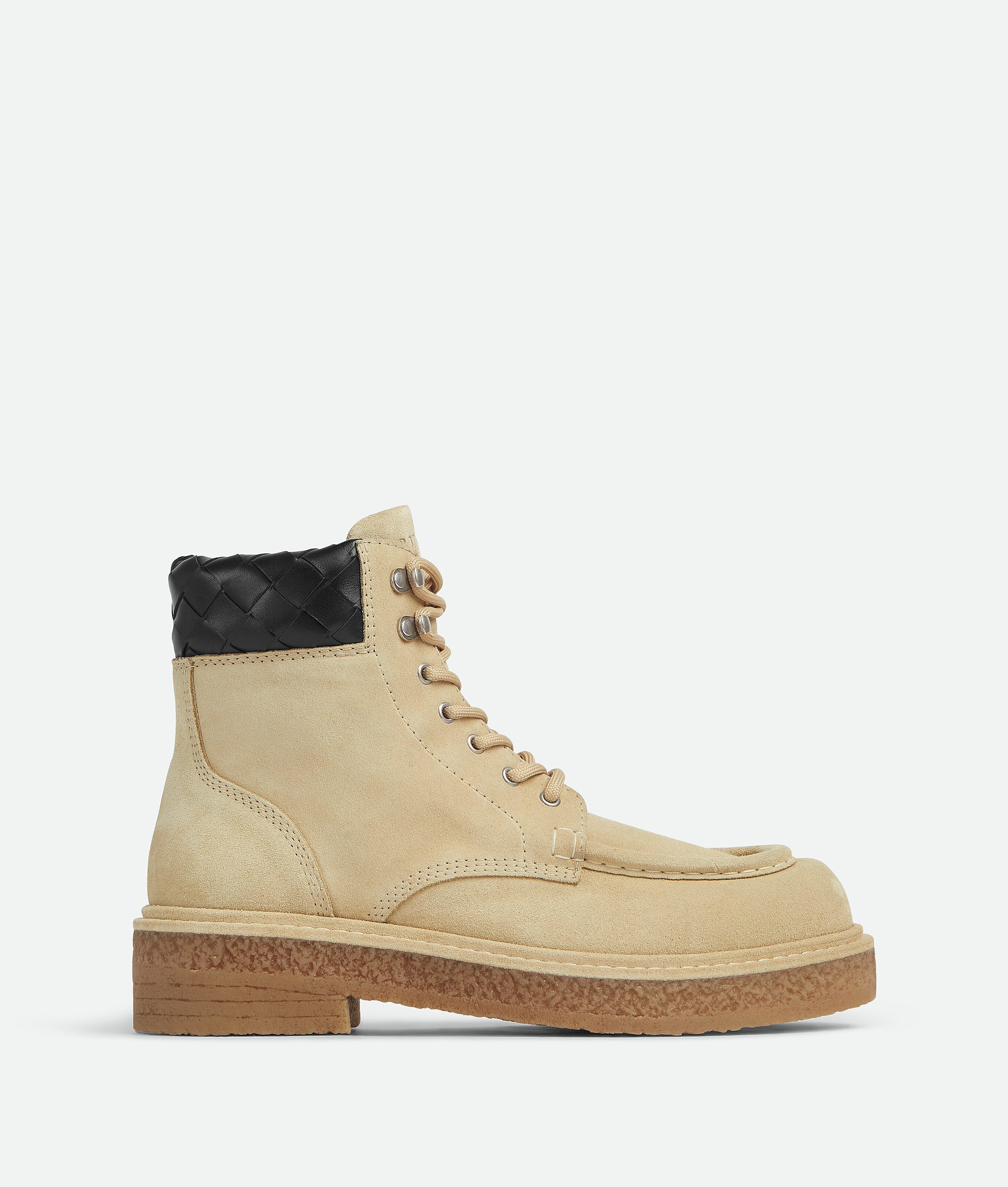 Bottega Veneta `haddock Ankle Boot` In Saturn/black