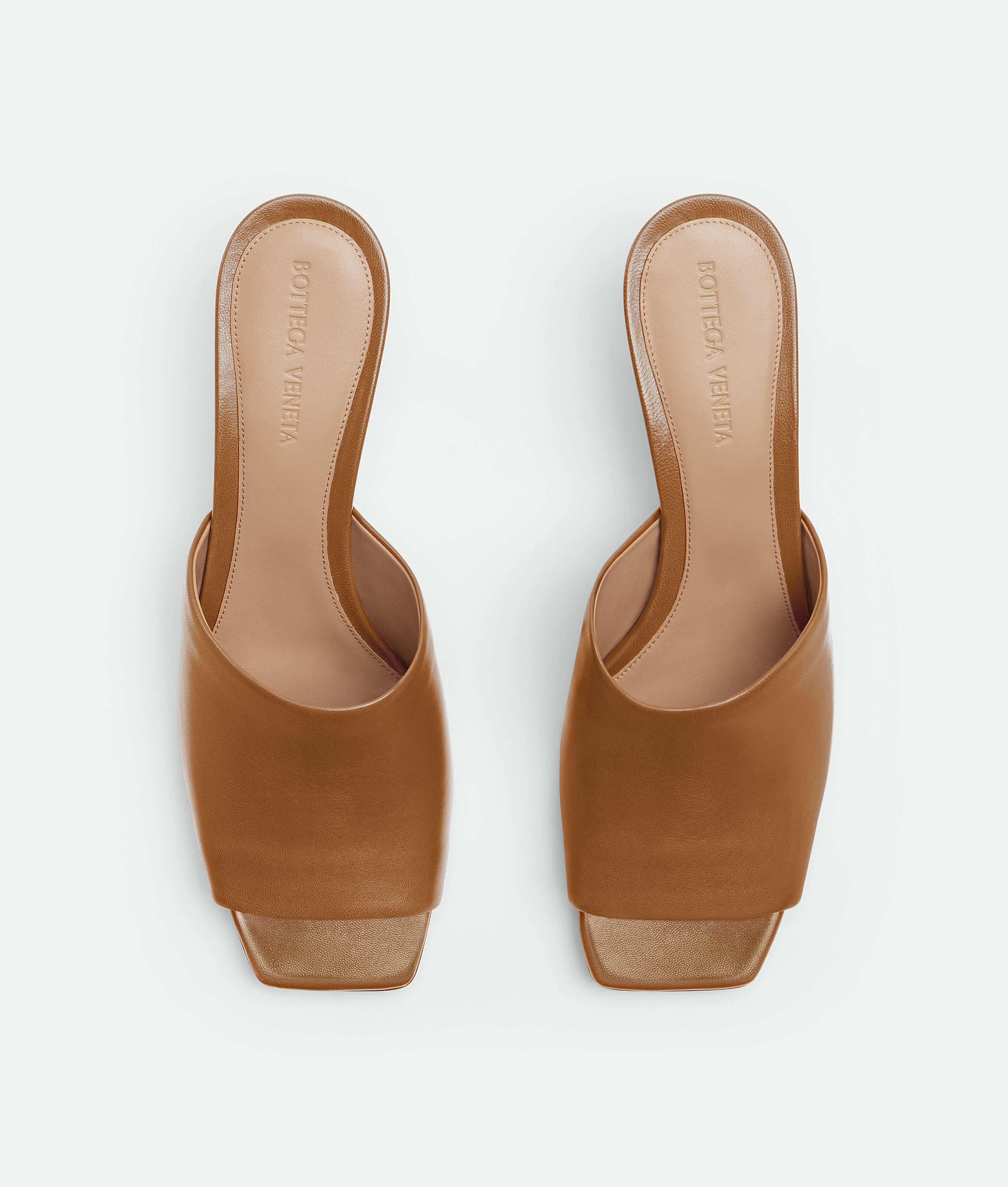 Bottega Veneta Knot Leather Mules In Brown