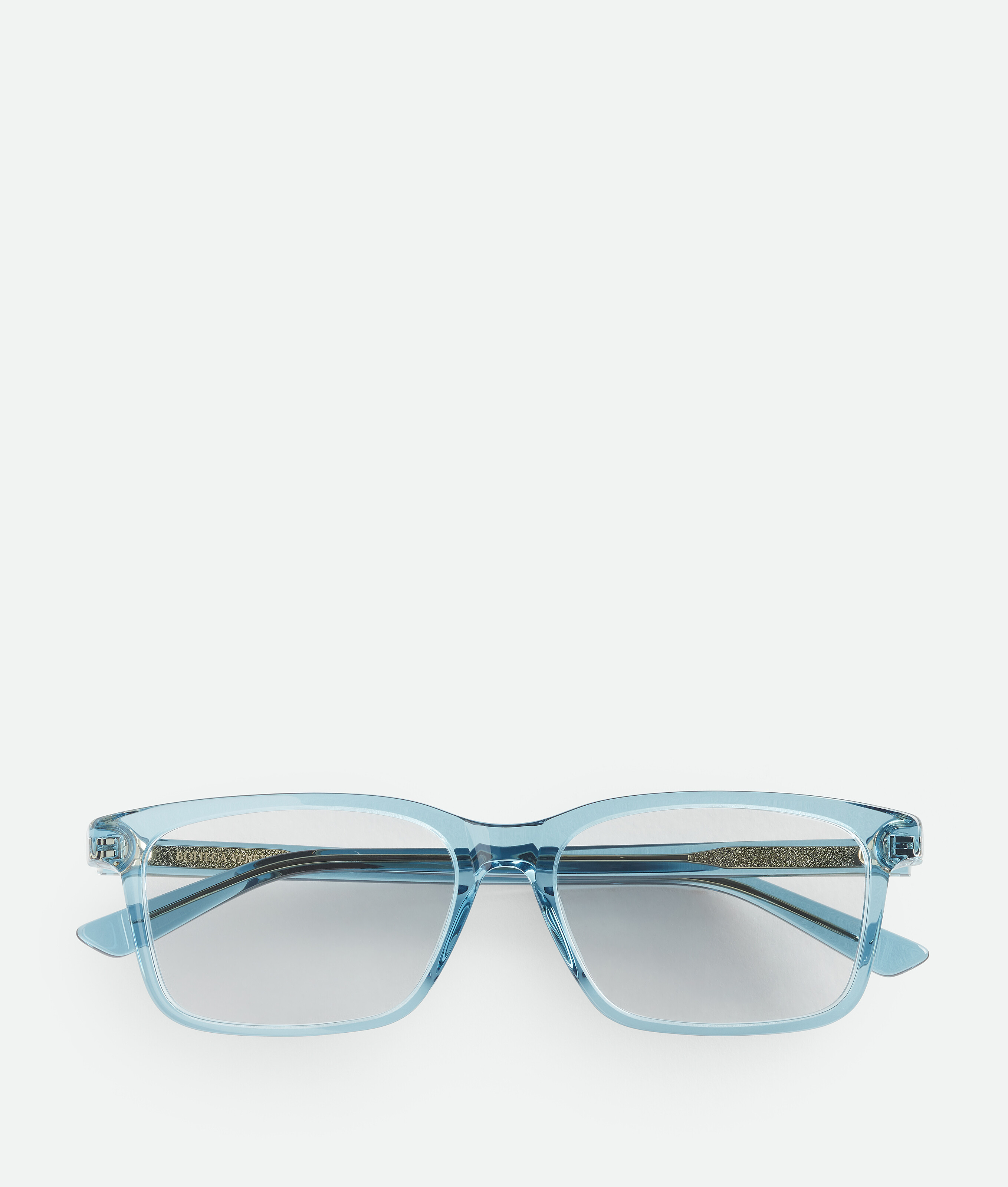 Bottega Veneta Classic Rectangular Eyeglasses - Blue - Unisex -