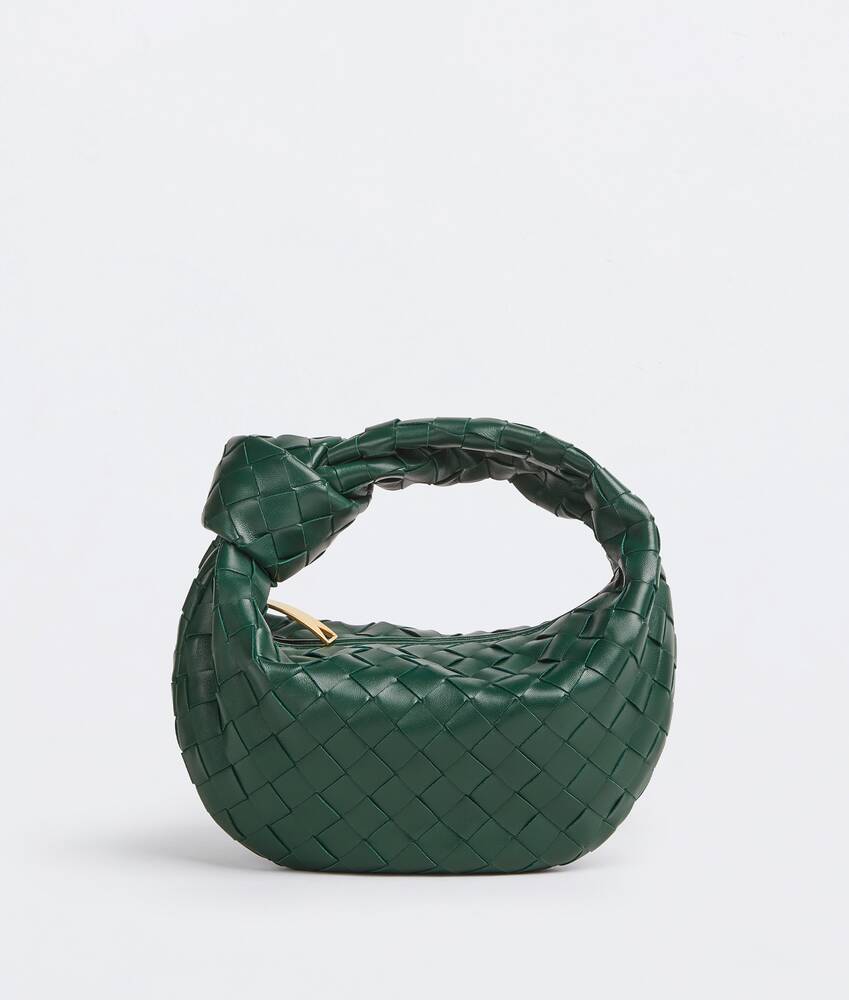 Womens Bags Top-handle bags Bottega Veneta Mini Jodie Leather Bag in Green 