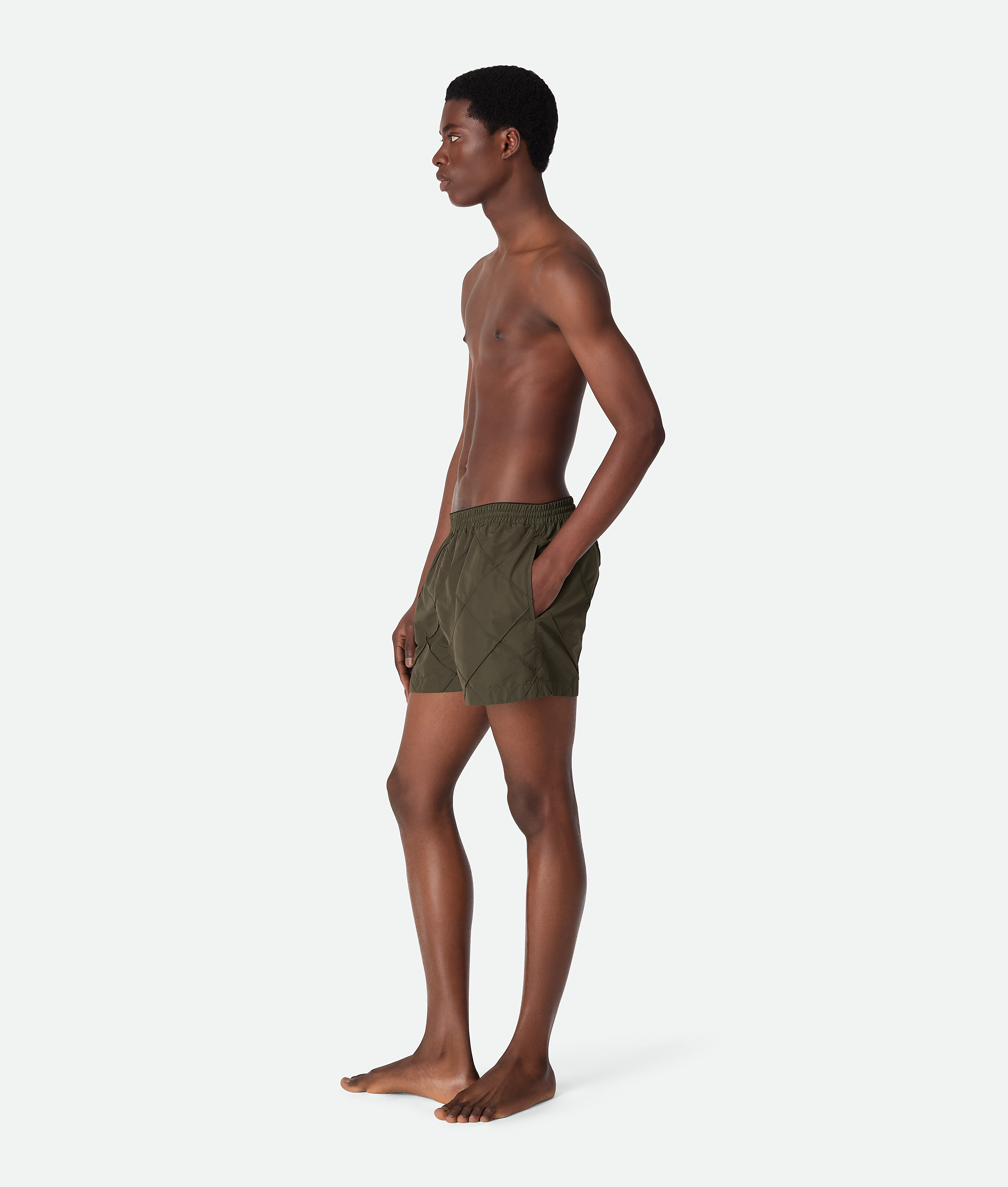 Bottega Veneta Badeshorts Aus Nylon Mit Intrecciato Muster