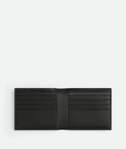 Intrecciato Bi-Fold Wallet With Exterior Pocket