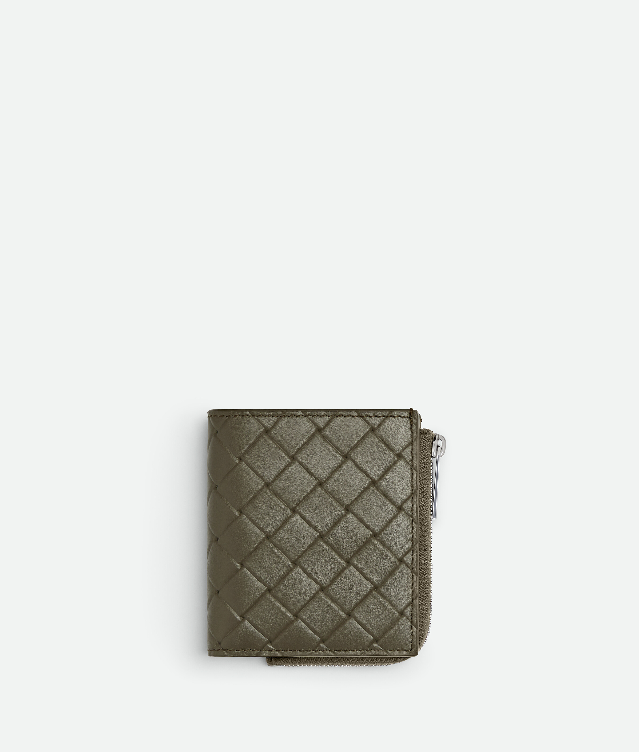 Bottega Veneta Intrecciato Stamp Bi-fold Wallet - Green - Man -