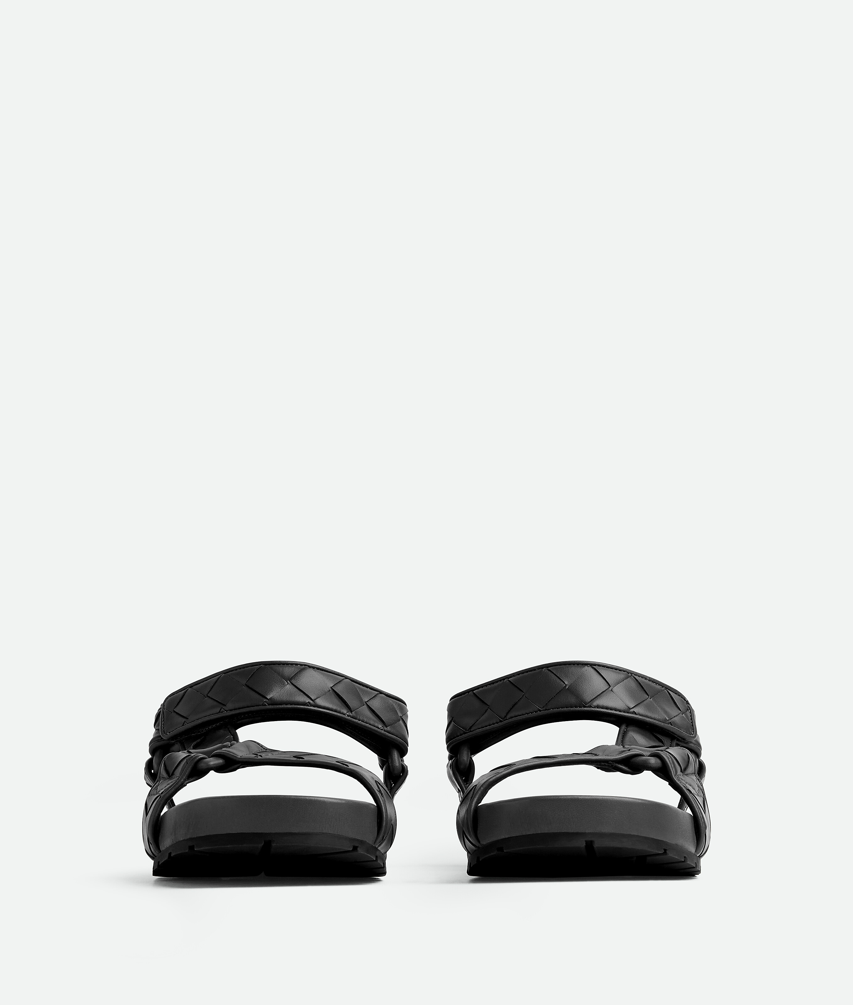 Shop Bottega Veneta Trip Sandal In Black