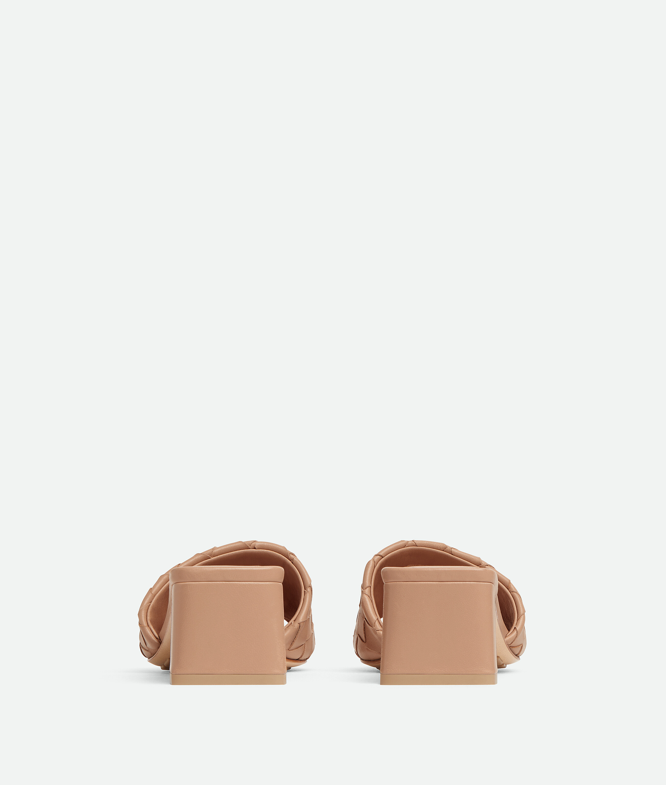 Bottega Veneta Lambskin Parco Heeled Mules 45 In Brown
