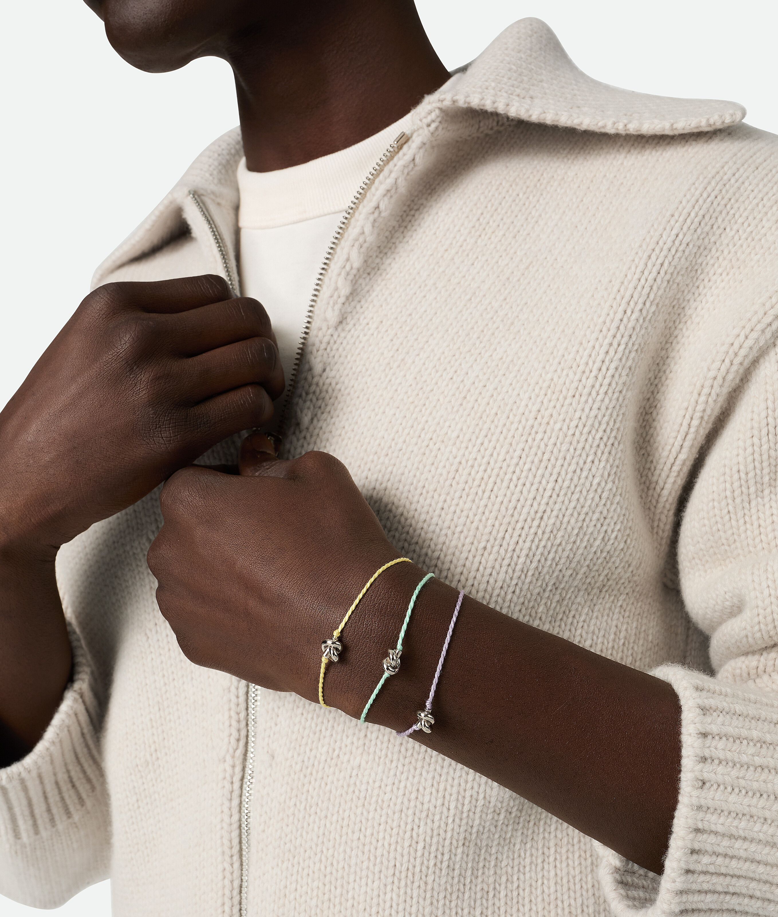 Bottega Veneta Knot Armband In Lighthouse