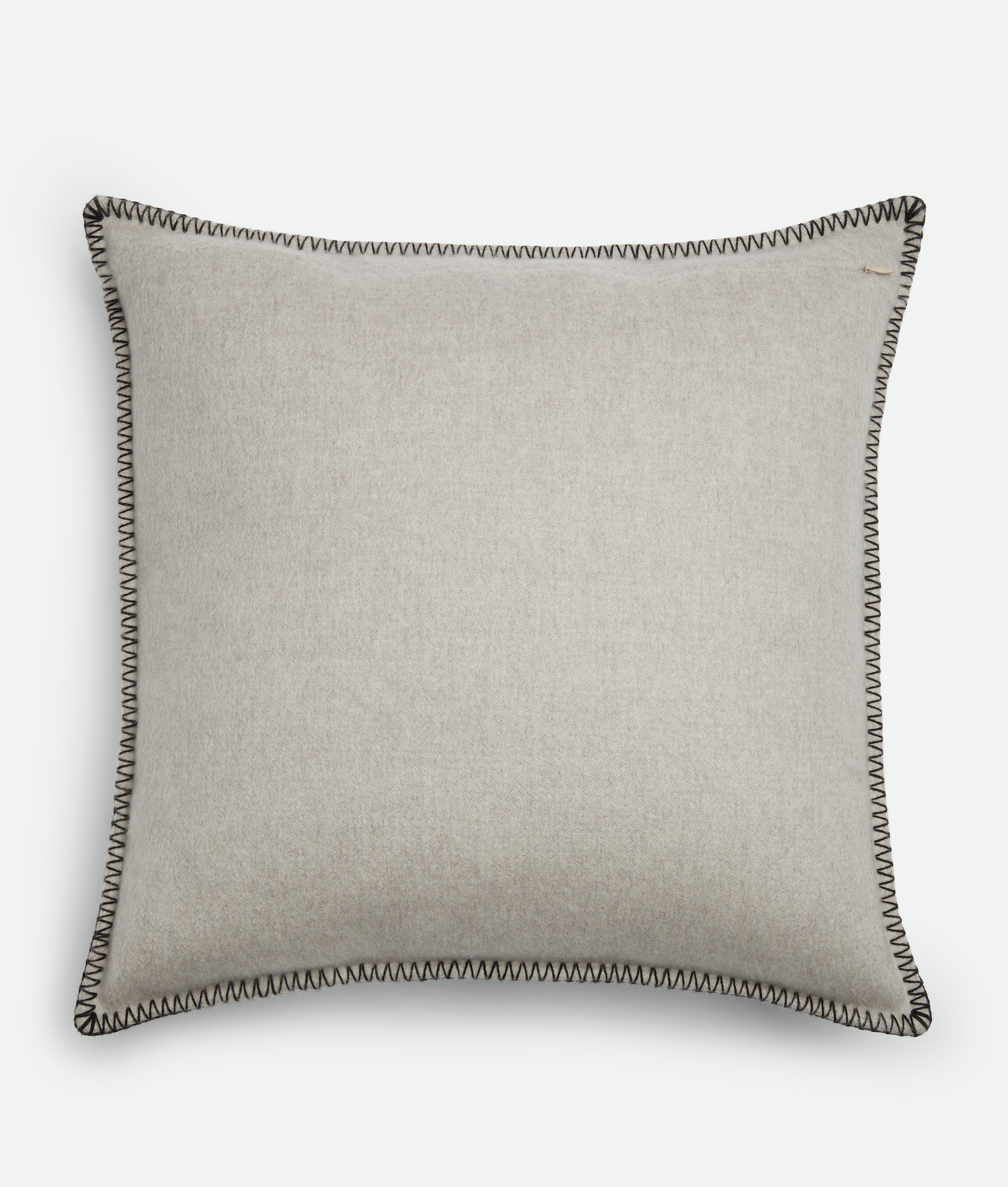 Bottega Veneta Intrecciato Patch Cushion In Greige/black