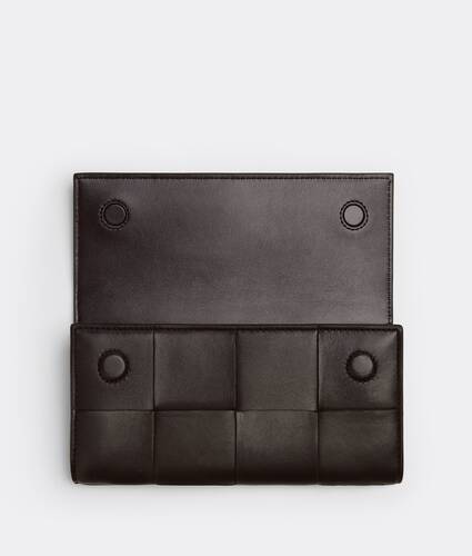 Bottega Veneta® Women's Flap Wallet in Black. Shop online now.