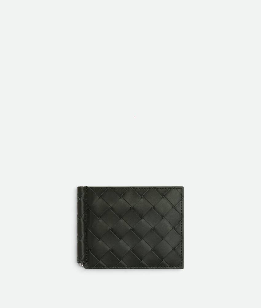 【希少カラー✨】BOTTEGA VENETA マネークリップ ダークグリーン目立つ傷や汚れは無く