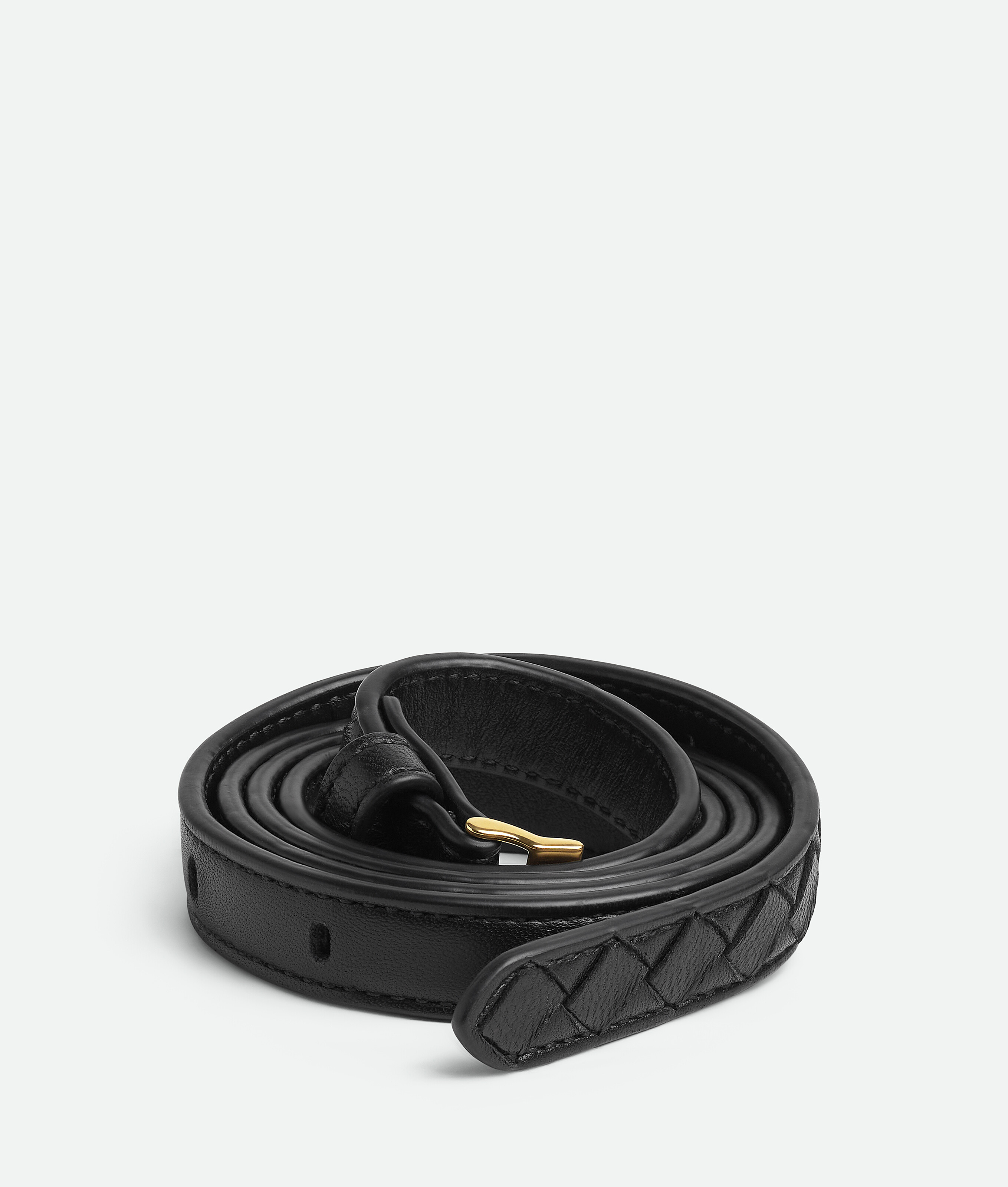 Bottega Veneta Ceinture Fine Watch In Black