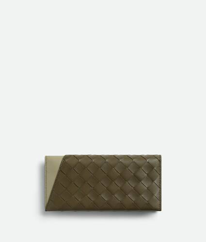 Intrecciato Oblique Long Wallet