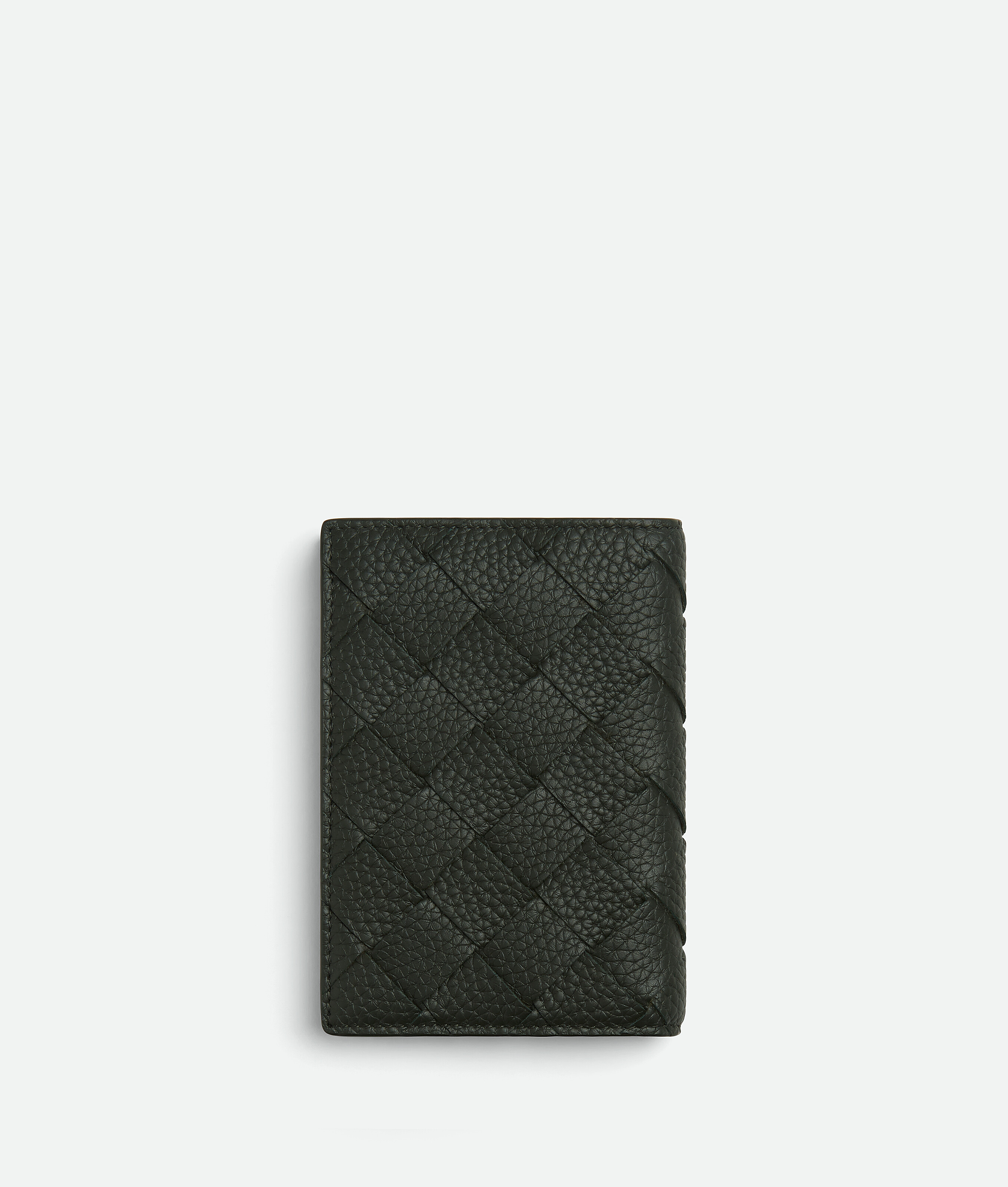 Bottega Veneta Intrecciato Reisepassetui In Dark Green