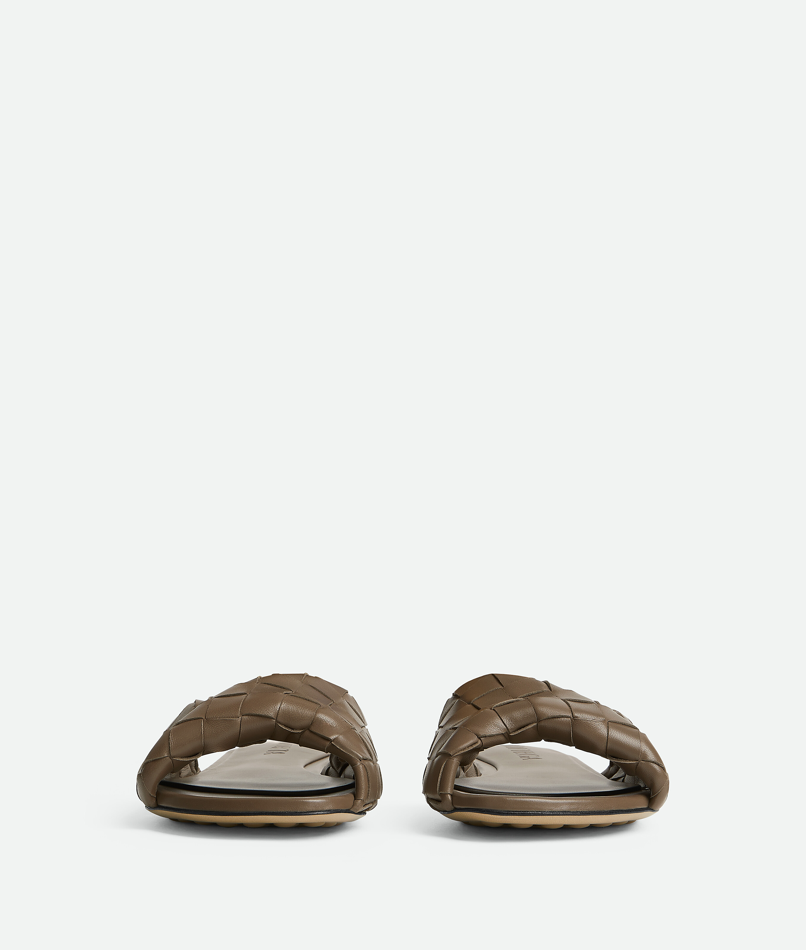 Bottega Veneta Blink Flap Sandals In Pinecone