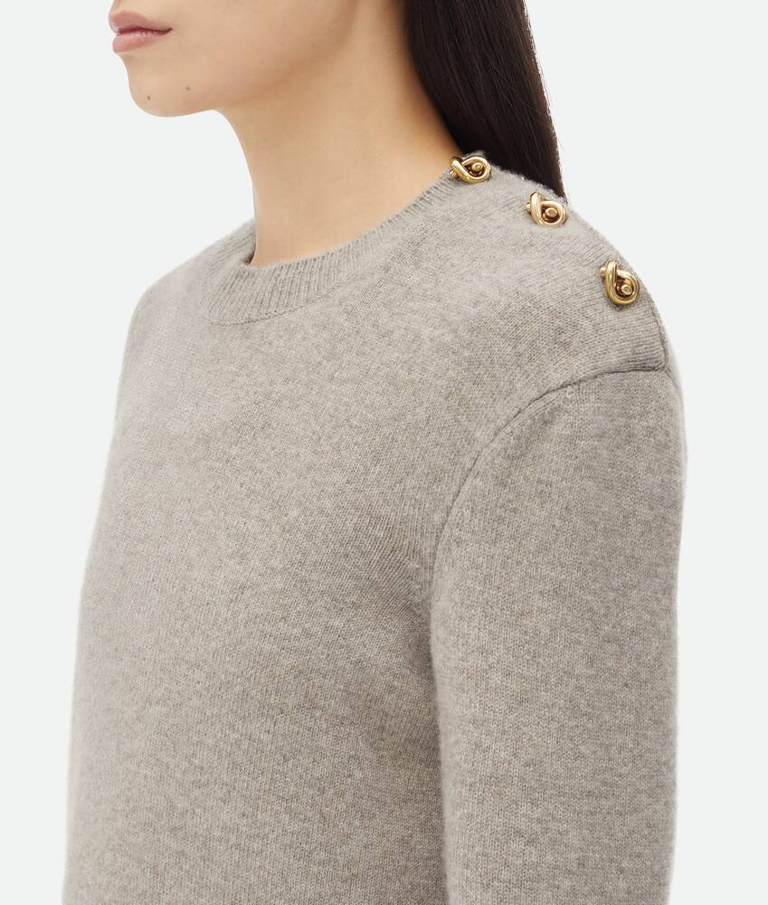 Display a large version of the product image 4 - Cashmere Sweater With Knot Buttons
