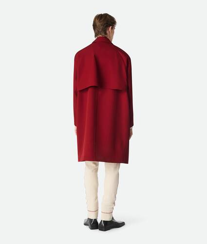 Manteau habillé en sergé de laine