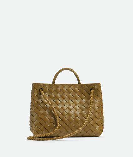 Bottega Veneta Women's Grainy Cassette Leather Shoulder Bag Avocado Gold