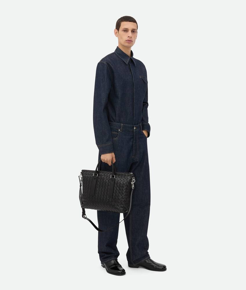 Intrecciato Soft Briefcase in BLACK Bottega Veneta® CA