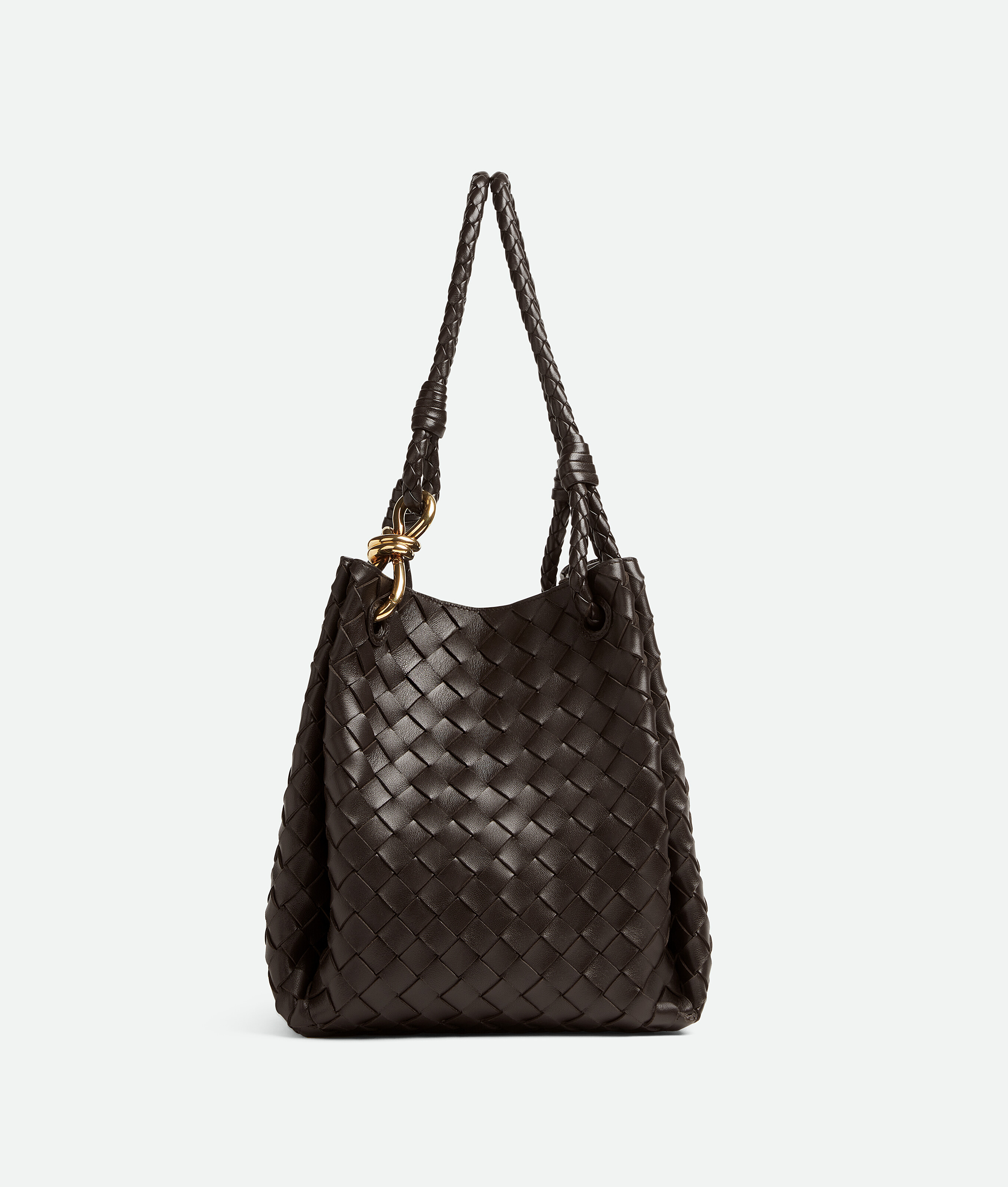 Shop Bottega Veneta Large Andiamo Parachute In Fondant