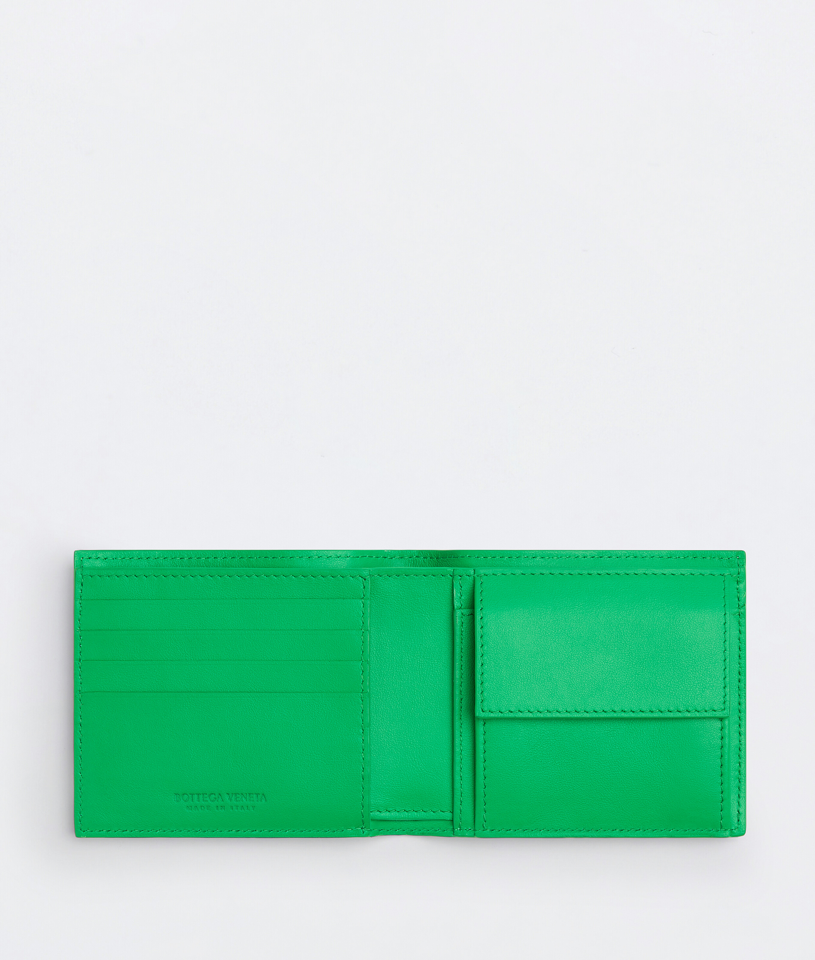 BOTTEGA VENETA INTRECCIATO BI-FOLD PORTEMONNAIE MIT MÜNZFACH