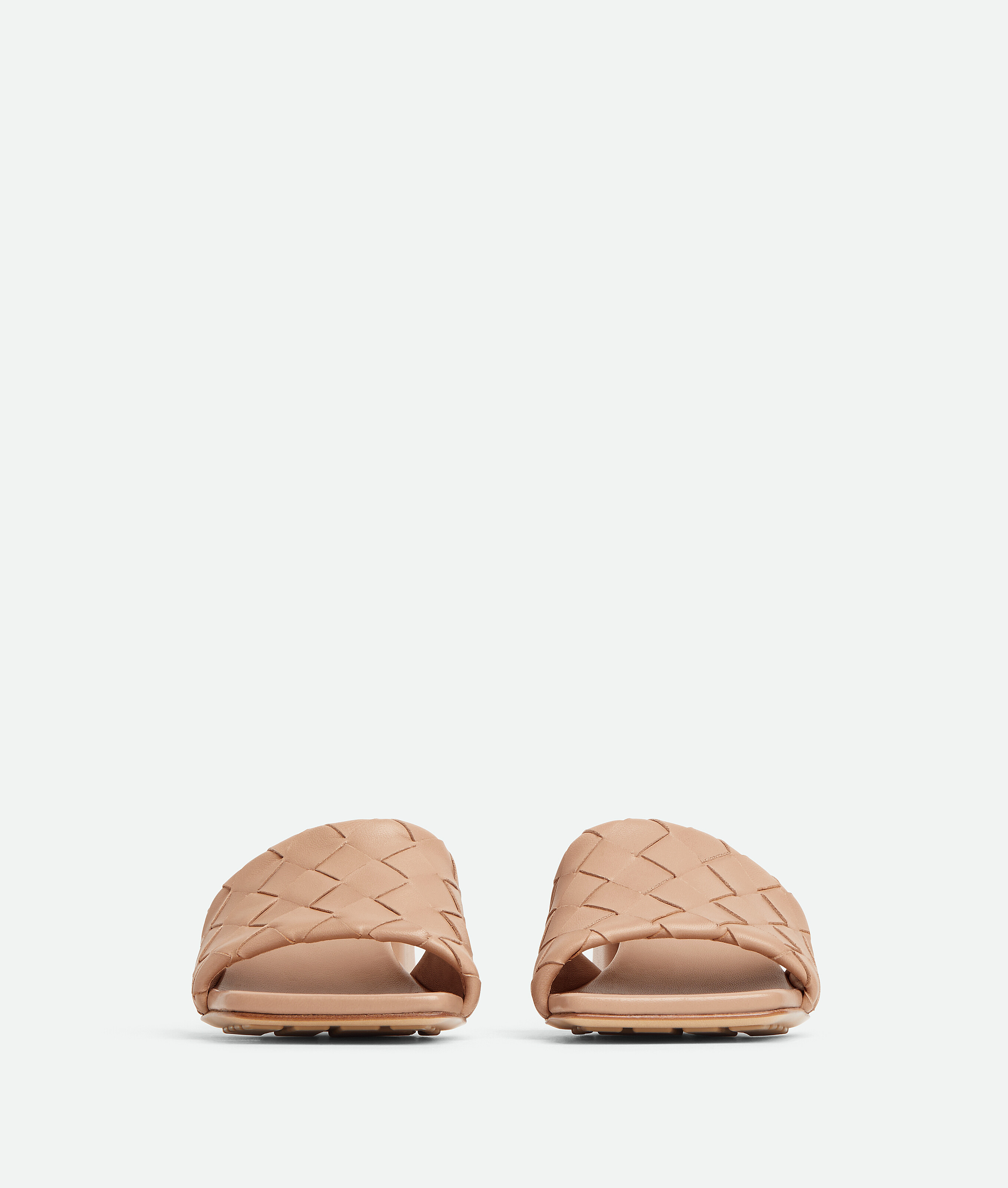Bottega Veneta Lambskin Parco Heeled Mules 45 In Brown