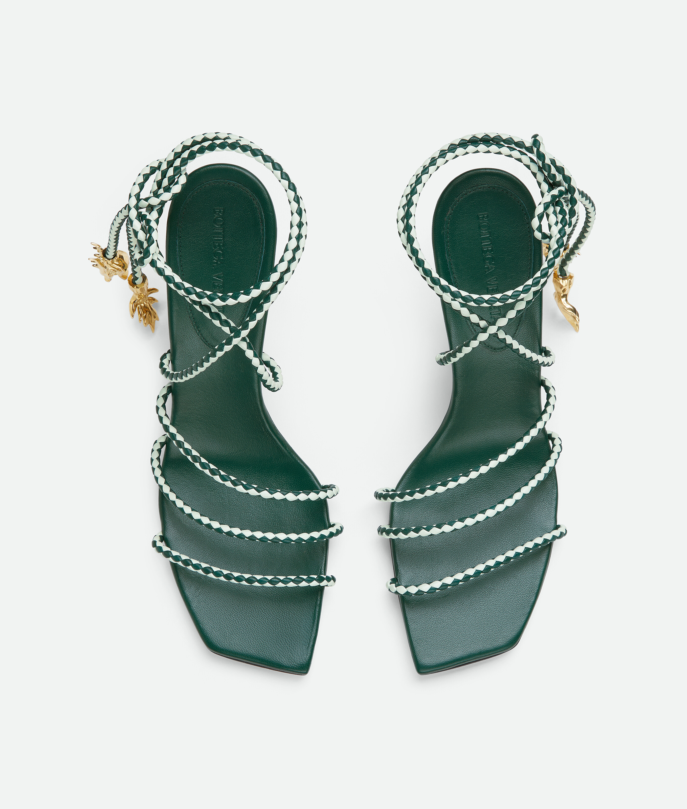 Shop Bottega Veneta Adam Sandal In Green