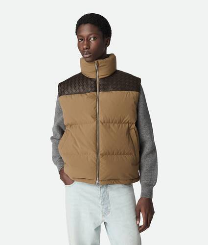 Frosted Poplin Puffer Gilet