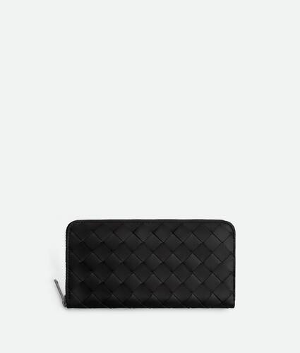 Intrecciato Zip Around Wallet