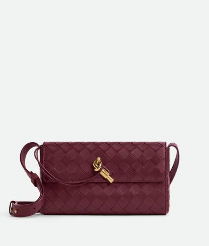 Bottega Veneta - Olimpia Bordeaux Intrecciato Leather Shoulder Bag