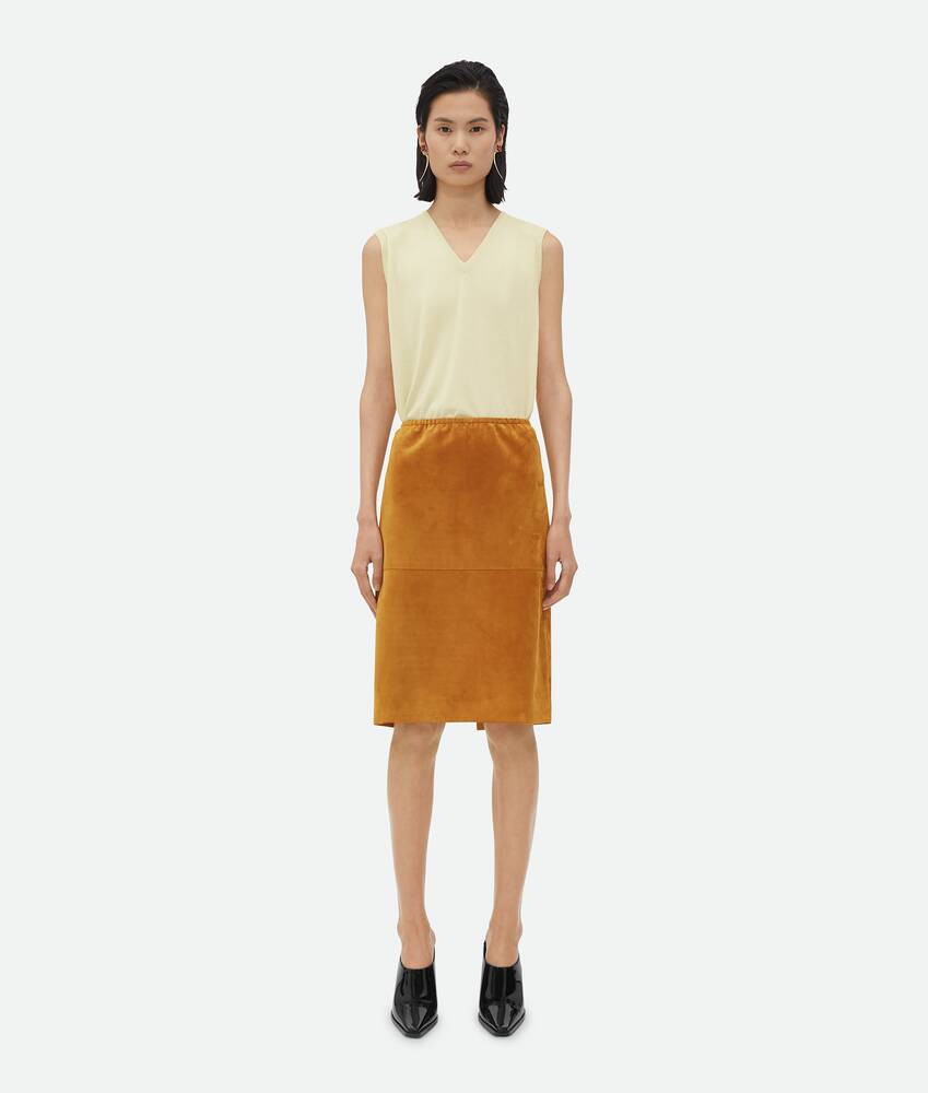 Display a large version of the product image 1 - Suede Leather Skirt