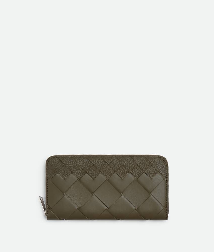 Display a large version of the product image 1 - Intrecciato Zip Around Wallet
