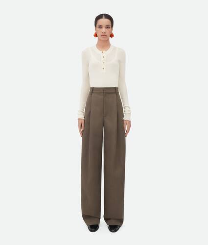 Display a large version of the product image 1 - Soft Wool Twill Trousers