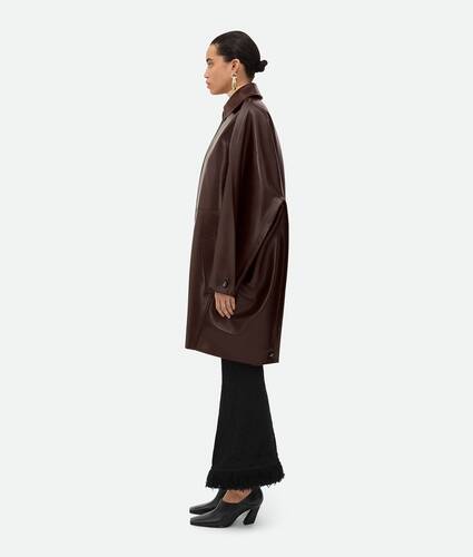 Manteau en cuir Cocoon