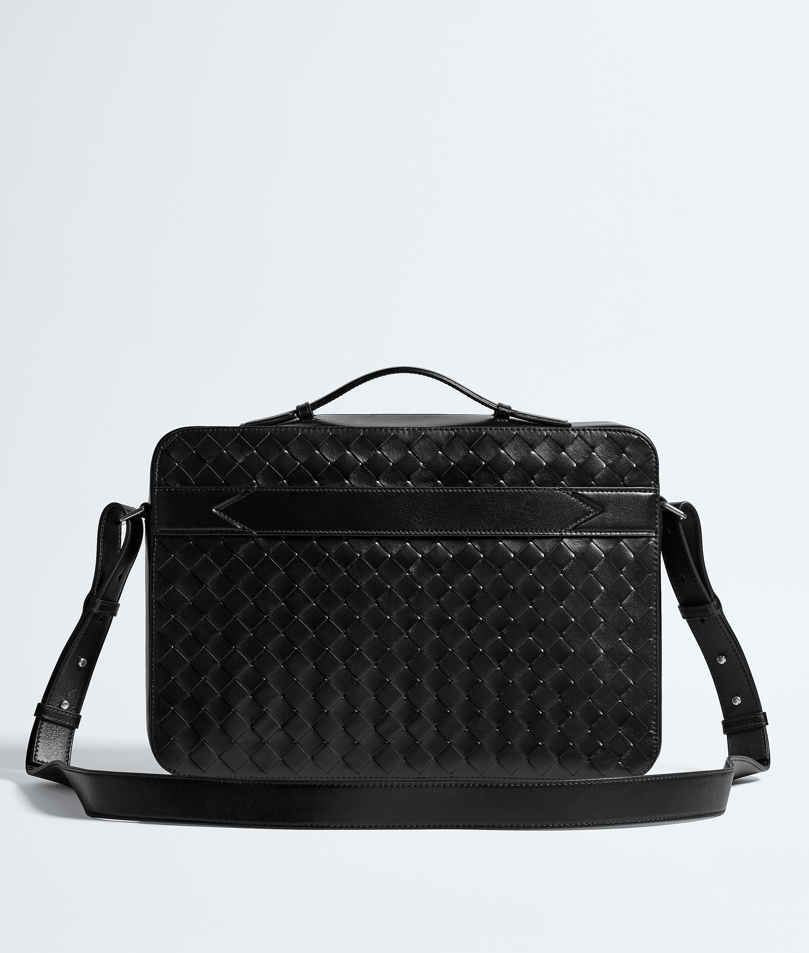 Men's Getaway Slim Briefcase in Black Bottega Veneta Luxembourg EN - Image 5