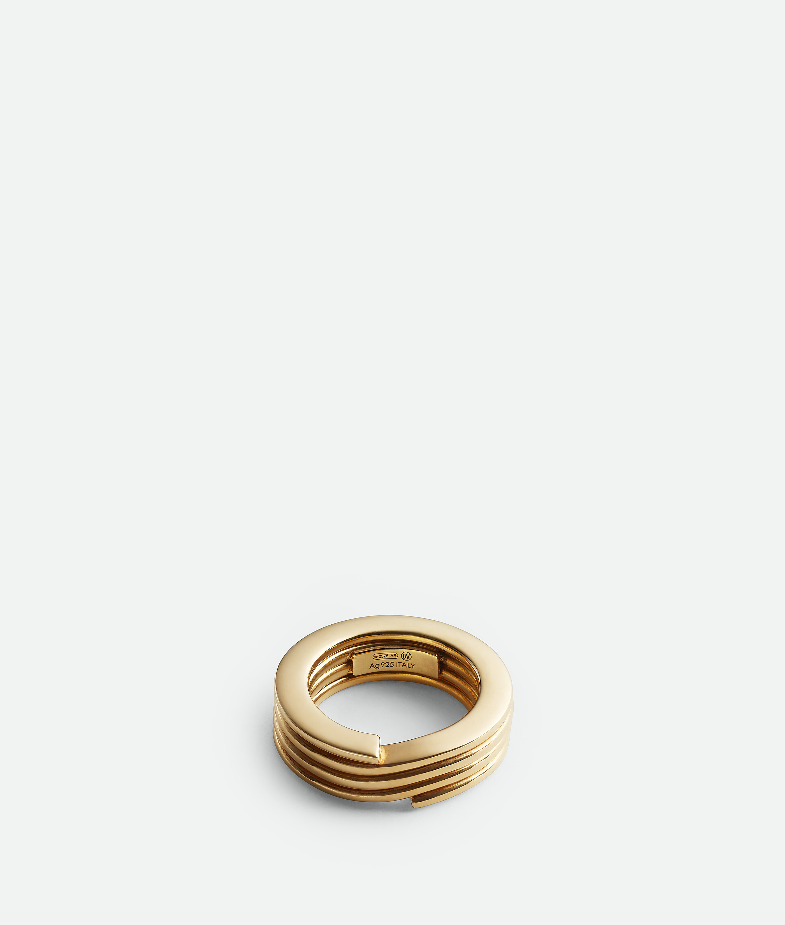 Bottega Veneta Key Chain Ring In Gold