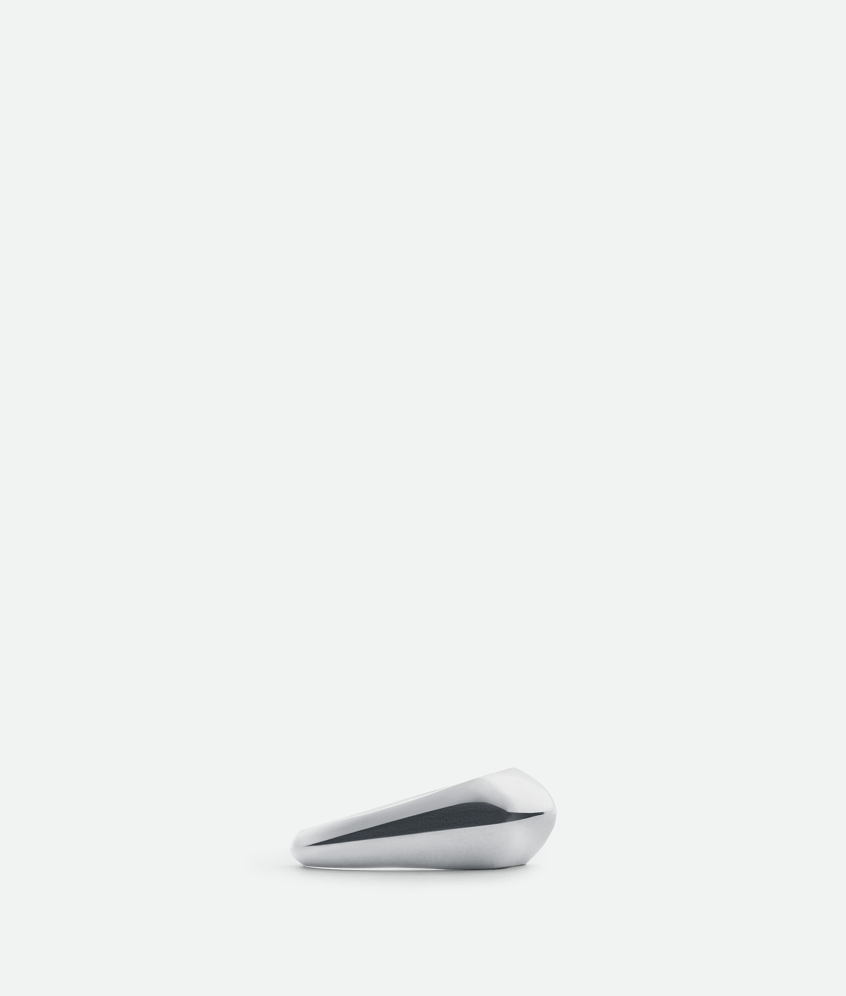 Bottega Veneta Kleiner Fin Ring In Silver