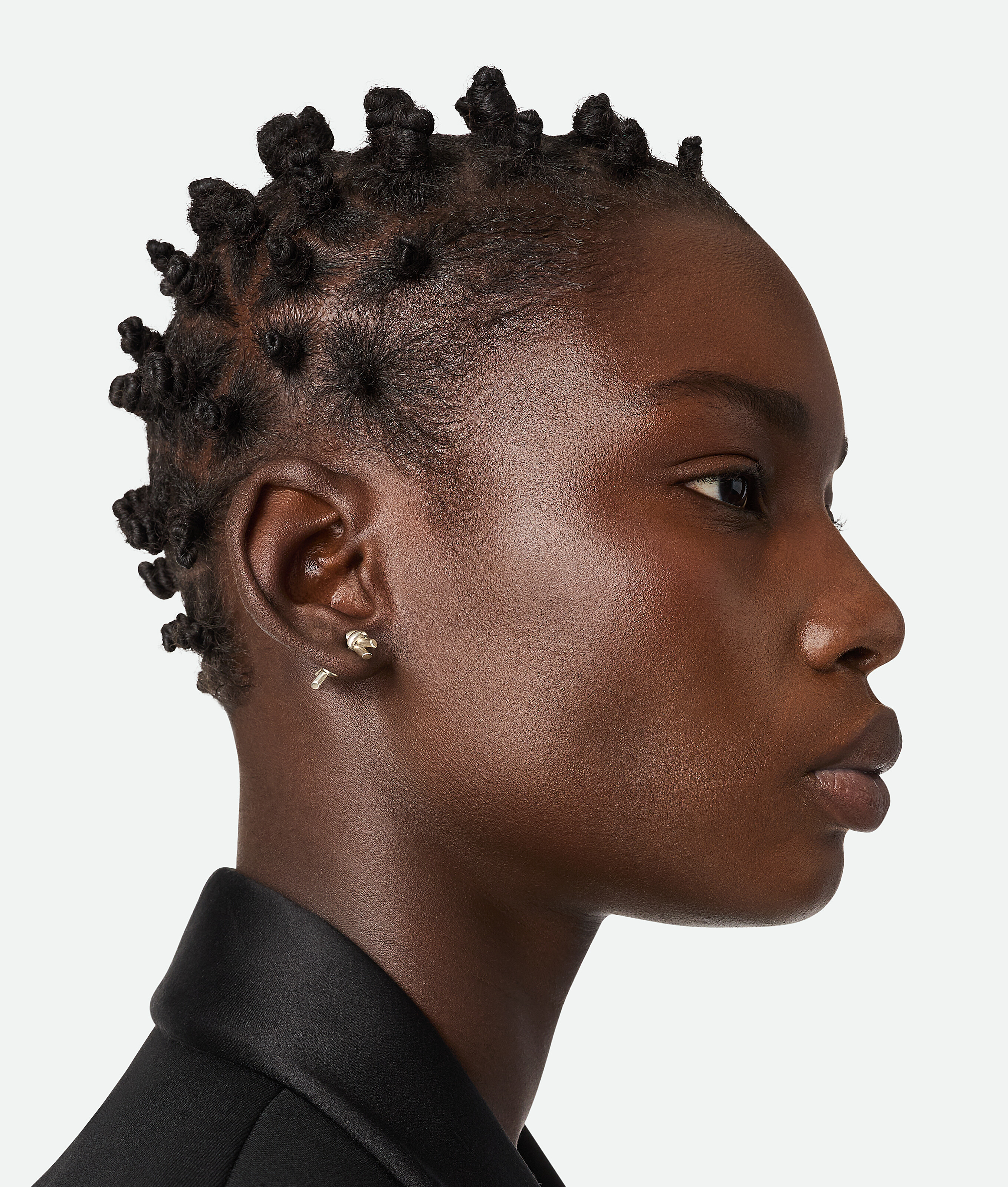 Bottega Veneta Knot Stud Earrings - Silver - Woman