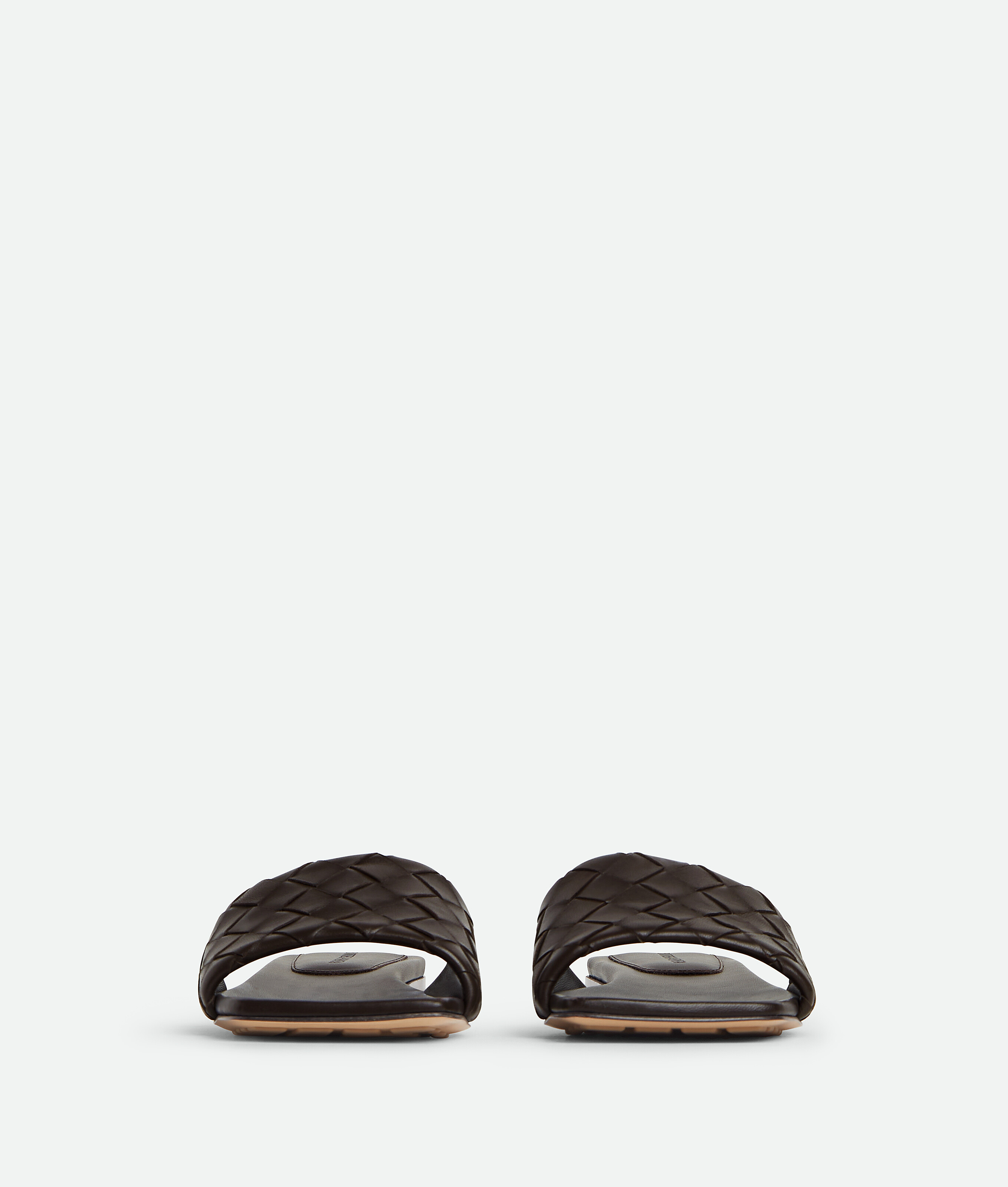 Bottega Veneta Flat Sandals With Intrecciato Leather Strap In Pink