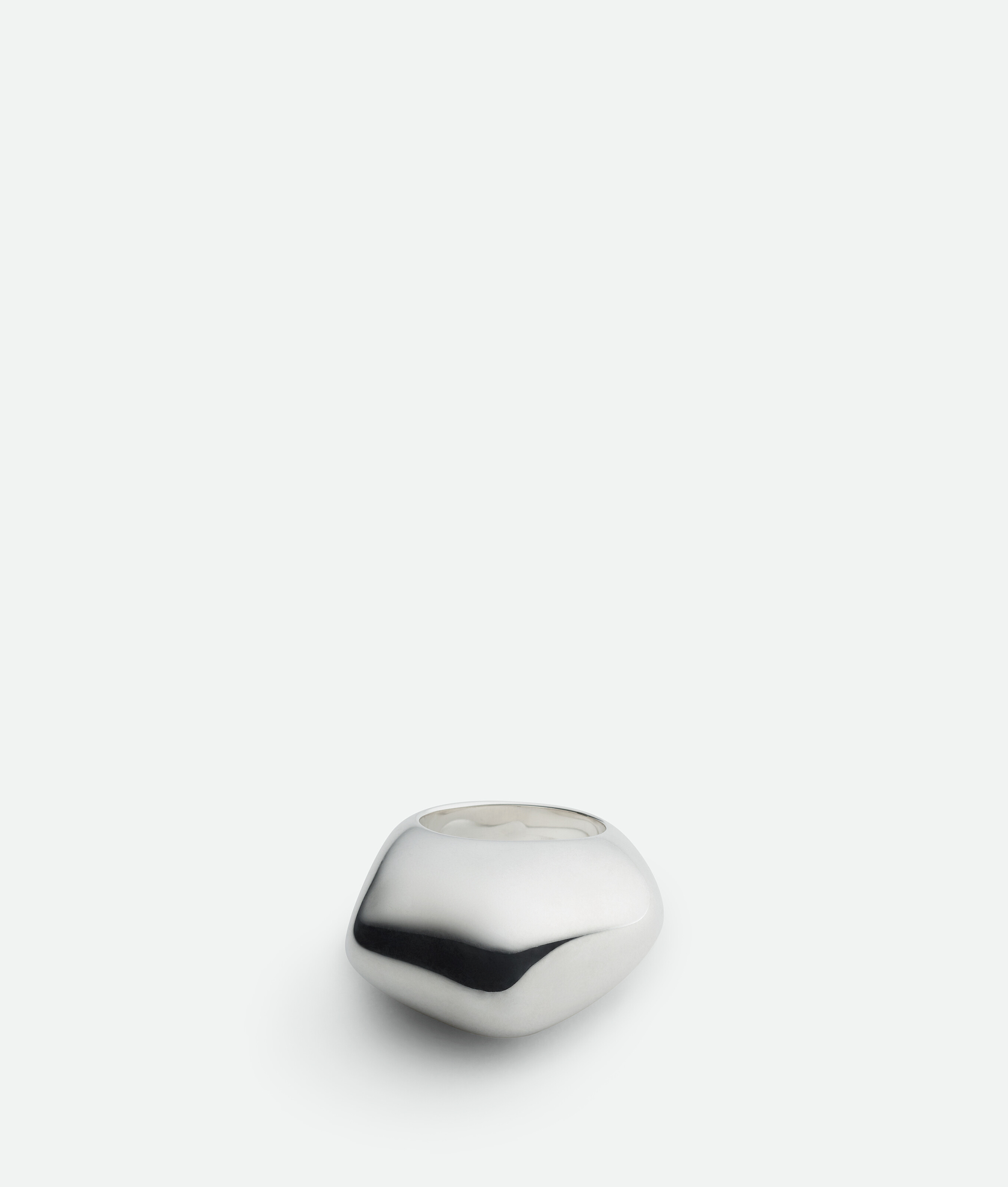 Bottega Veneta Fin Ring In Silver