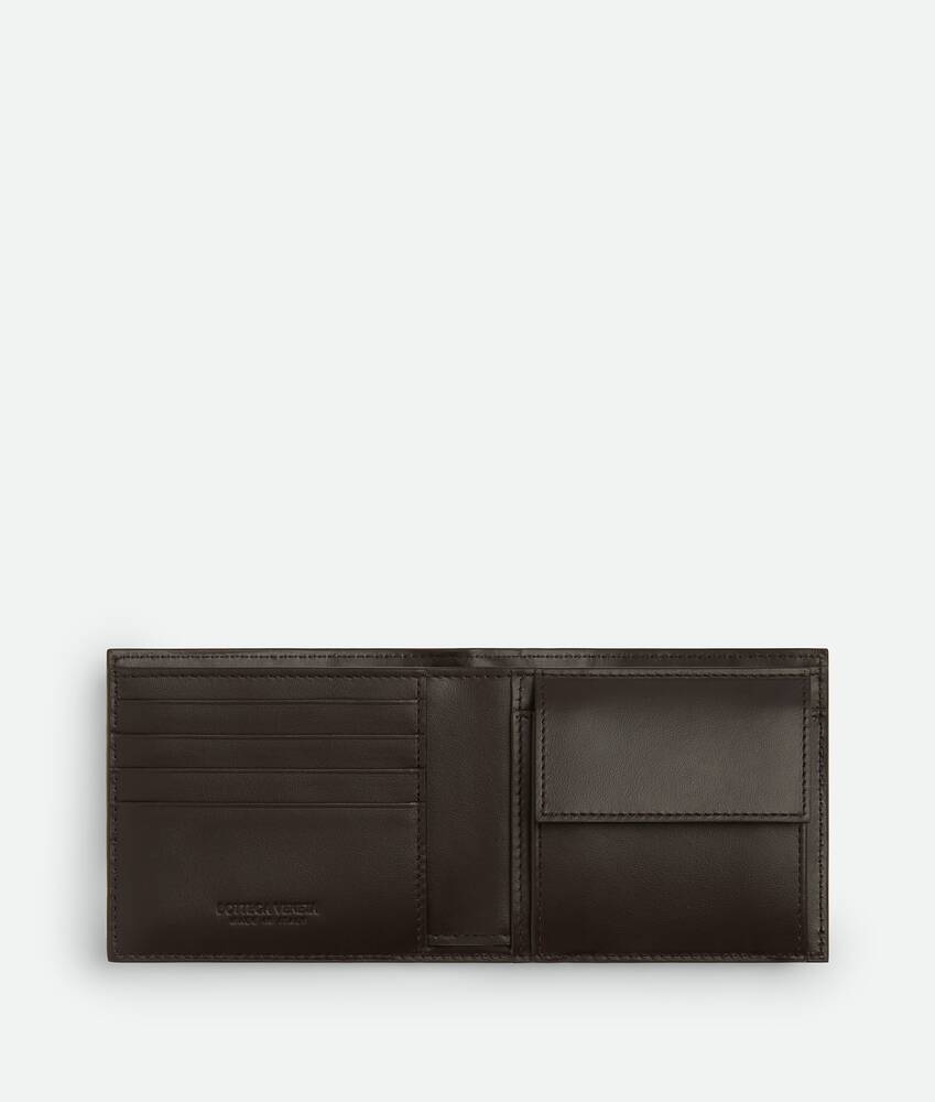 Display a large version of the product image 2 - Intrecciato Bi-Fold Wallet With Coin Purse