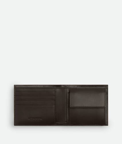 Intrecciato Bi-Fold Wallet With Coin Purse