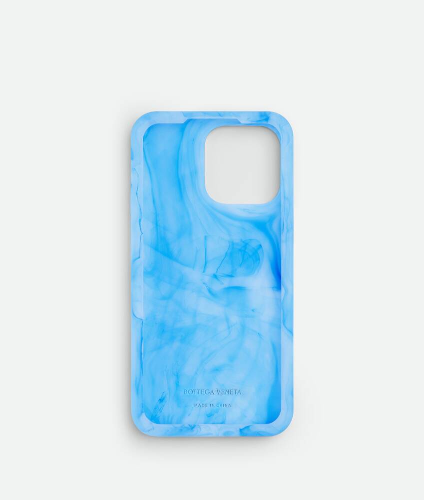 Bottega Veneta® Men's iPhone 14 Pro Max Case in Blue Mash. Shop