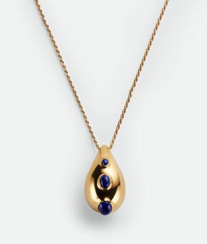 Drop Necklace With Lapis Stone