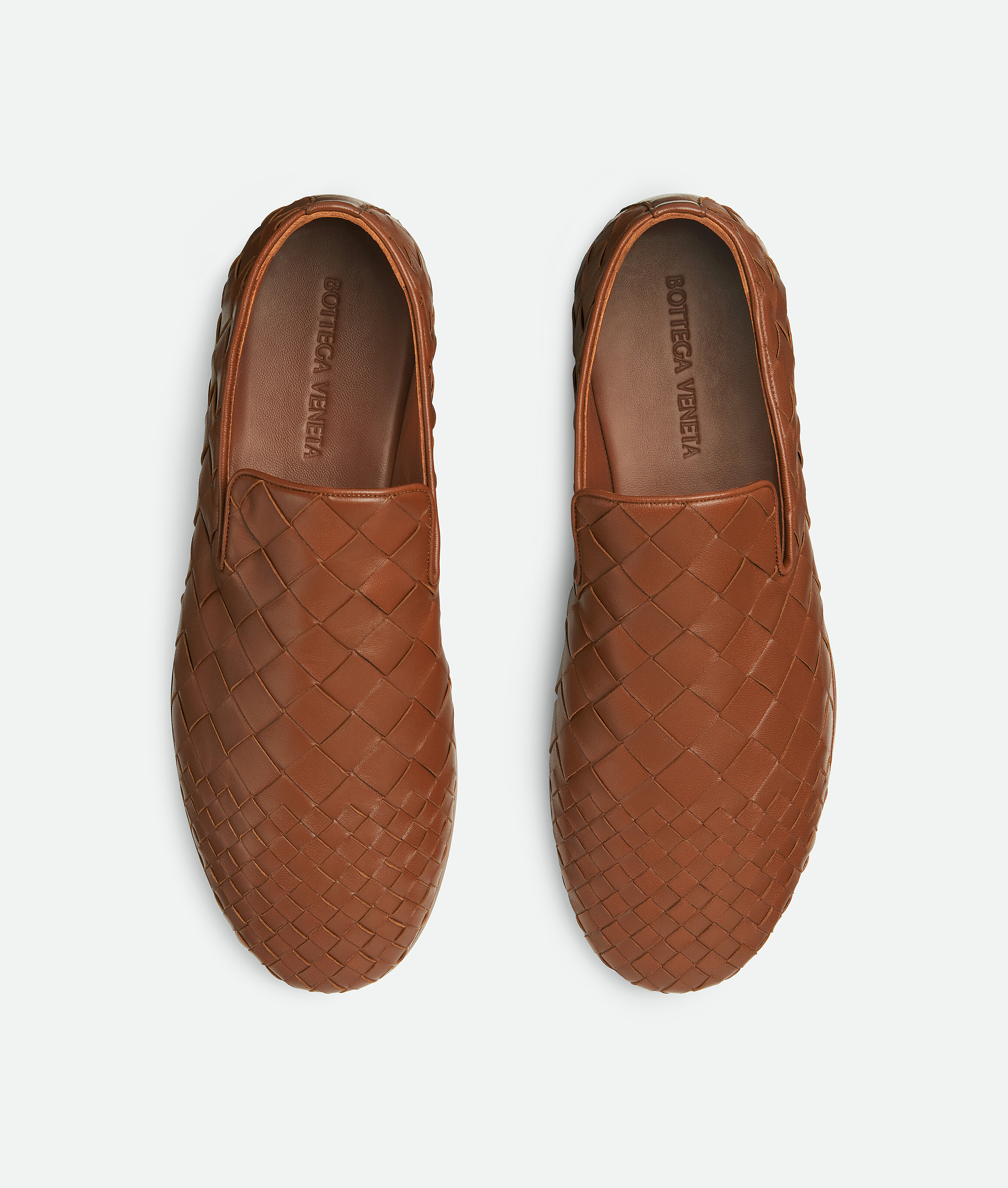 Bottega Veneta Round-head Casual Shoes In Brown