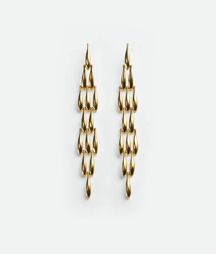 Bottega Veneta® Women's Drop Earrings in Yellow Gold. Shop online now.