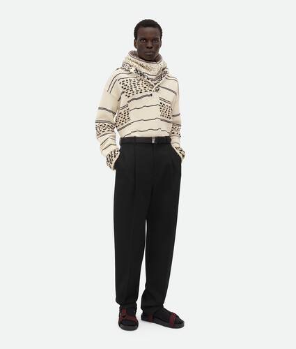 Display a large version of the product image 1 - Wool Grain De Poudre Trousers
