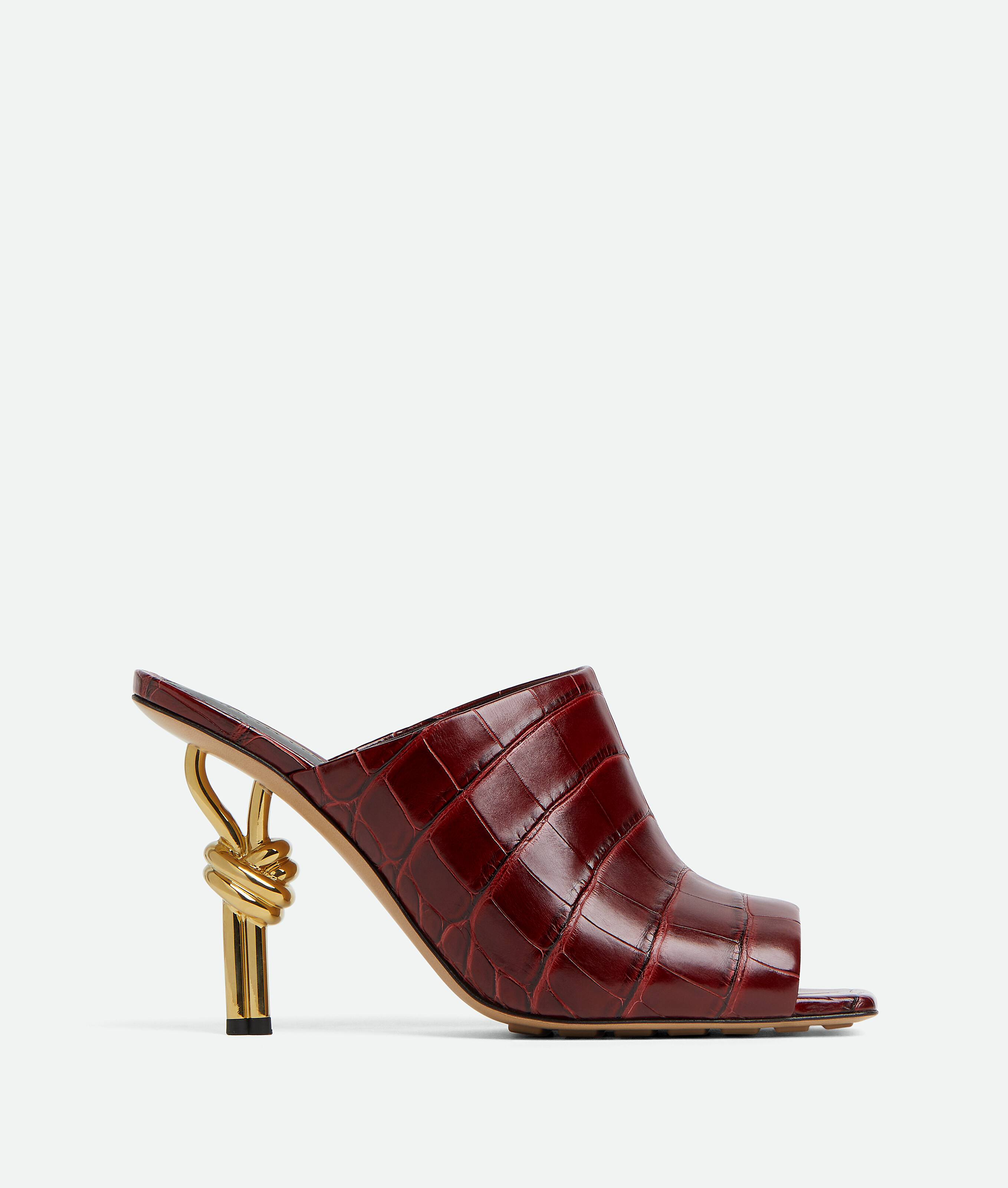 Bottega Veneta Knot Mule - Bordeaux - Woman - 40