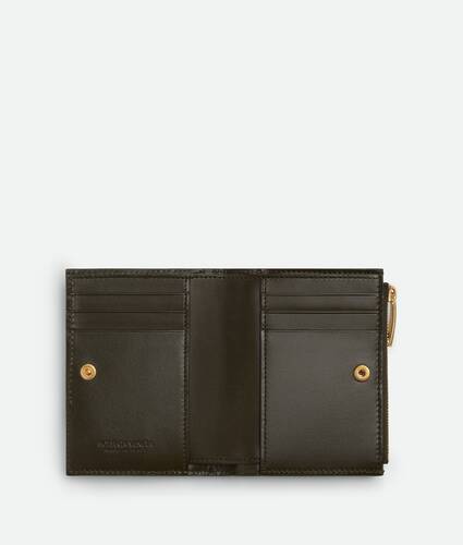 Intrecciato Diagonal Small Bi-Fold Wallet