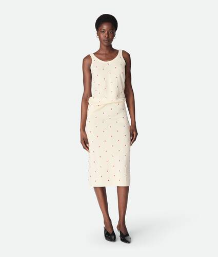 Cotton Embroidered Matches Skirt